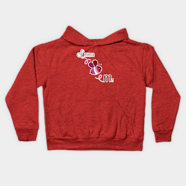 I'mma Bee Me (Lesbian Pride) Kids Hoodie by Last Candle Games